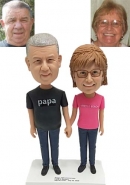 Custom bobbleheads couple made from photo