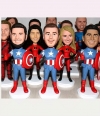 Personalized Groomsmen bobbleheads for wedding party
