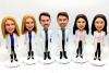 Personalized bobbleheads dolls for doctors and nurse team dolls
