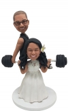 Personalized funny wedding bobbleheads