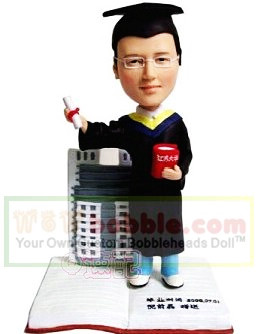 Graduation bobble heads for him- 054