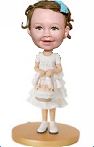 Flower girl bobblehead 1118  - Click Image to Close