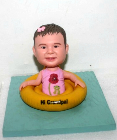 custom baby swimming bobbleheads