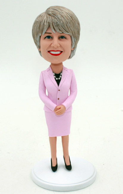 Office lady bobbleheads  - Click Image to Close