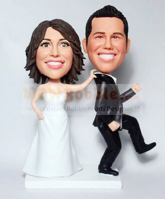 Bride grab Groom Cake Toppers 579