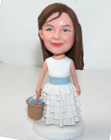 Flower girl bobbleheads BB43  - Click Image to Close