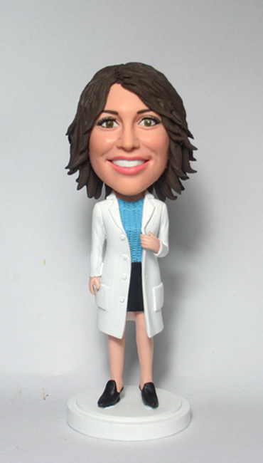 Female Doctor custom bobbleheads  - Click Image to Close