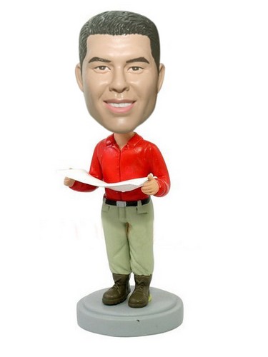 Custom bobbleheads playing golf bobble heads dolls  - Click Image to Close