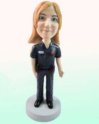 custom bobblehead - policewoman D320 custom bobblehead - policewoman D320