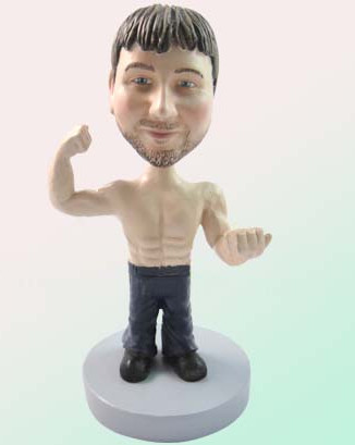 custom bobblehead - muscle man