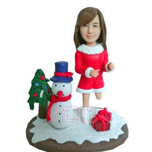 Christmas bobble heads for her - s0234 Christmas bobble heads for her - s0234