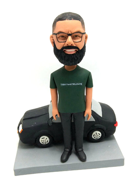 Personalized bobble heads doll custom bobblehead with car