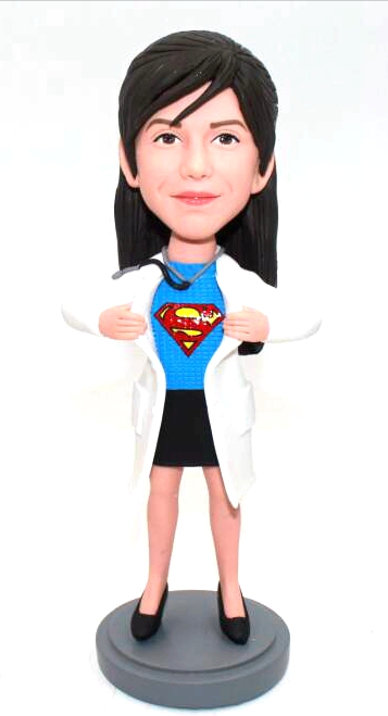 Custom bobbleheads female doctor bobbleheads  for her  - Click Image to Close