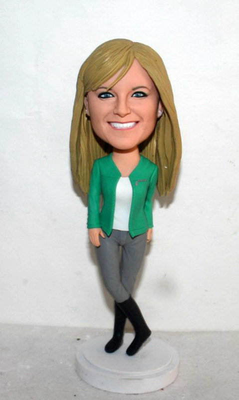 Custom bobbleheads girl in boots  - Click Image to Close