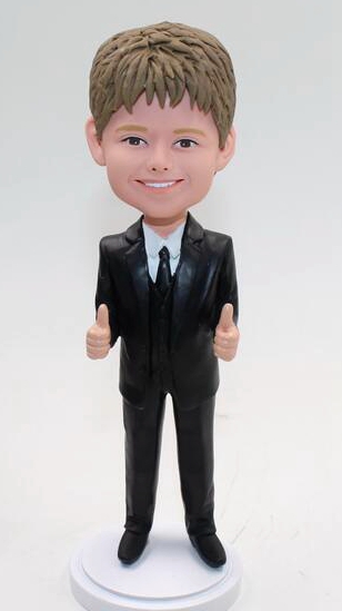 Custom kid bobblehead for Son or ring boy  - Click Image to Close