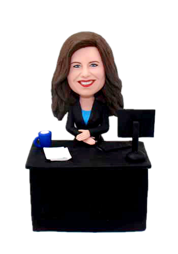 Custom Bobblehead personal bobblehead Doll for Office Woman boss  - Click Image to Close