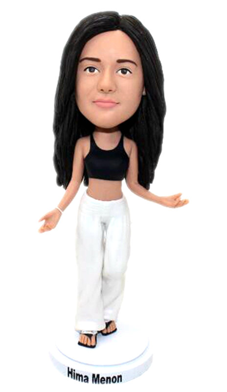 Custom bobbleheads dolls for yoga instructor bobble heads  - Click Image to Close