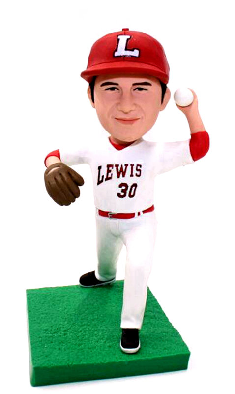 Custom bobblehead Lewis baseball player baseball theme doll