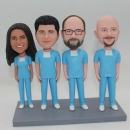Custom surgeon bobblehead group of four