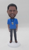 Personalized Bobblehead with badge