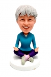 Custom bobblehead YOGA Bobblehead meditation doll for her
