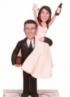 Custom bobble heads wedding bobbleheads with basketball and beer