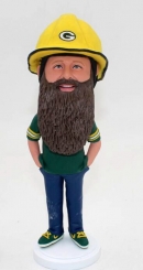 Custom bobblehead doll with big beard