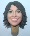Her face custom wine bottle stopper