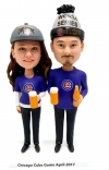 Custom bobbleheads Chicago Cubs themed bobble head dolls