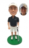 Custom Golfer Bobbleheads Golf Player Bobbleheads For Boss For Dad