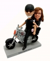 Custom bobbleheads rider riding Harley Davidson motorcycle