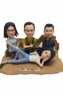 Custom bobbleheads for 4 different person