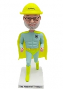 Custom bobblehead superman engineering with hard hat