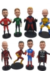 8 custom bobbleheads superhero bullk order different faces