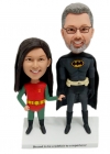Personalized bobblehead custom Bat super hero and Robin bobble heads