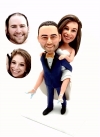 Custom bobblehead cake topper personalized wedding gifts