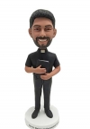Personalized bobble head doll pastor priest