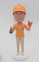 Custom Bobbleheads texas longhorns baseball fan