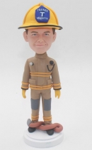 Personalized Bobblehead Fireman