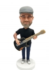 Personalized Bobblehead Playing Gibson Bass Guitar