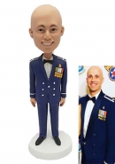 Personalized bobblehead military uniform