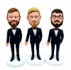 Custom bobbleheads Personalized Groomsmen gifts 1-10 sets