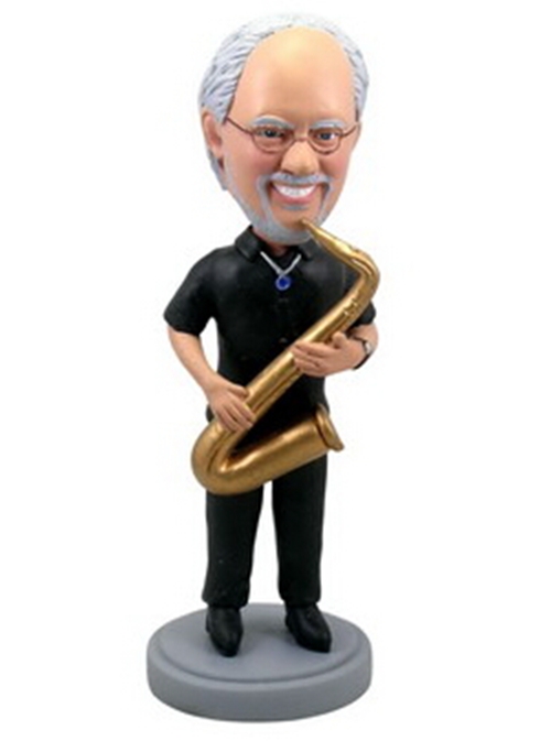 Saxophone man custom bobblehead