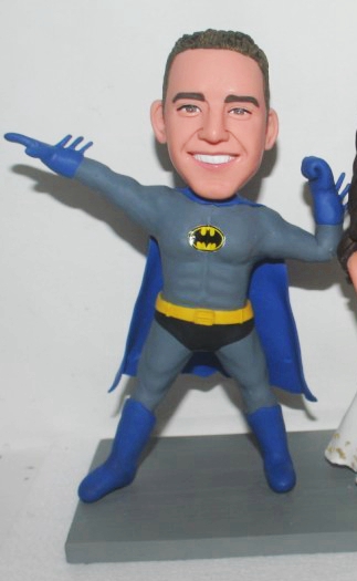 Custom Bat super hero bobblehead  - Click Image to Close
