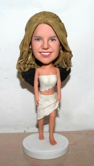 Angel Sweet 16 Bobblehead cake topper