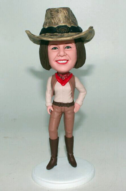 Custom Cowgirl bobblehead