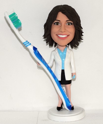 Female Dentist custom bobbleheads  - Click Image to Close