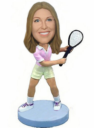 Custom Female Tennis Bobbleheads  - Click Image to Close