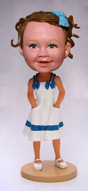 Custom Girly girl bobblehead