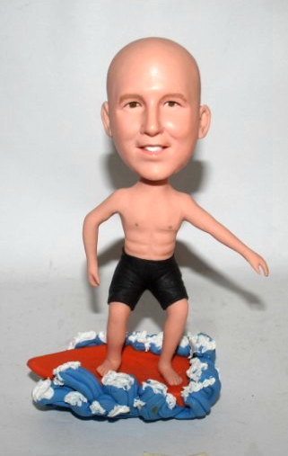 Custom Surfing bobbleheads  - Click Image to Close